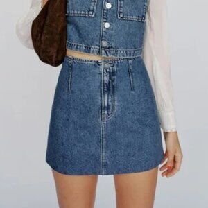 Reformation Denim Mini Skirt from Abbi set